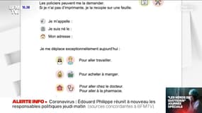 Voici l'attestation de sortie simplifiée pour les personnes handicapées ou avec des difficultés de lecture 