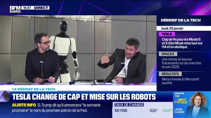 Tesla change de cap et mise sur les robots – 29/01