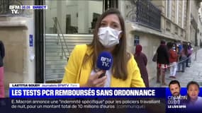 Coronavirus: les files d'attente ne désemplissent pas à Paris pour les tests PCR remboursés et sans ordonnance