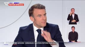 "La Russie ne peut pas et ne doit pas gagner cette guerre", affirme Emmanuel Macron