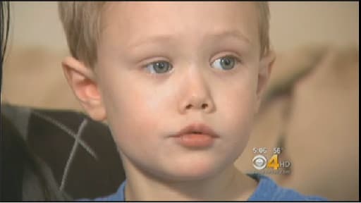Dylan, 4 ans, es tombé du troisième étage