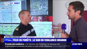 Incendie à Marseille: "La situation est stabilisée soir mais on maintient une surveillance active", indique le chef des opérations au bataillon des marins-pompiers  