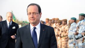 Arrivée de François Hollande à Sévaré au Mali le 2 février 2013.