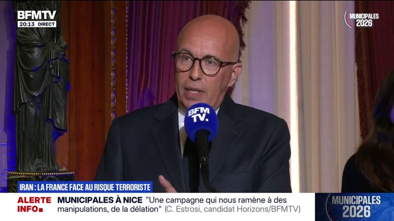 Iran: Éric Ciotti (UDR), candidat à la mairie de Nice, souhaite donner le nom de Mahsa Amini "dans une artère principale" de la ville