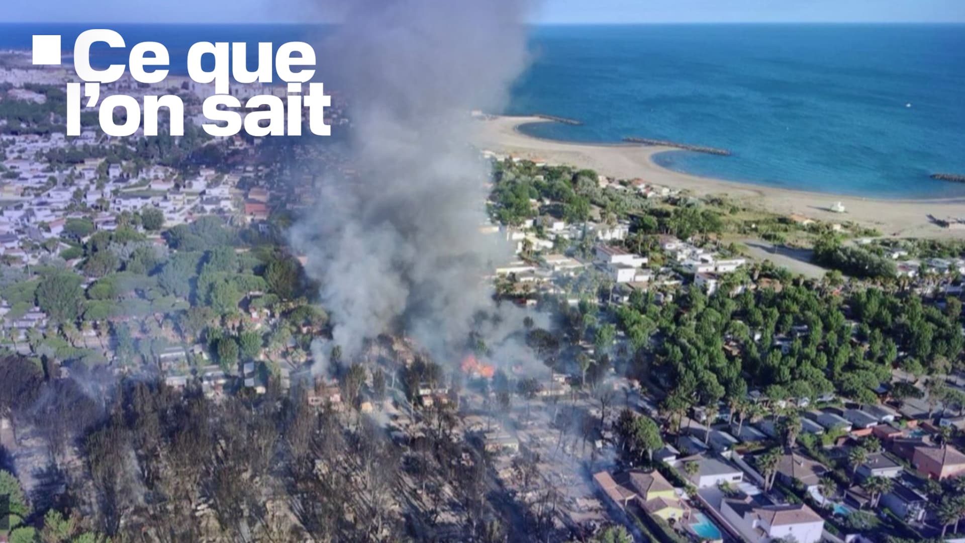 Deux blessés, évacuations... Ce que l'on sait de l'incendie qui a touché un camping au cap d'agde