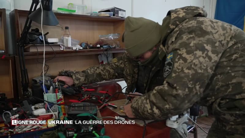 LIGNE ROUGE - Des Ukrainiens modifient des drones grand public pour en faire des engins de guerre