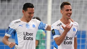 Florian Thauvin et Arkiadusz Milik face à Angers.