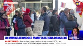 Loi immigration: des manifestations dans les Alpes-Maritimes