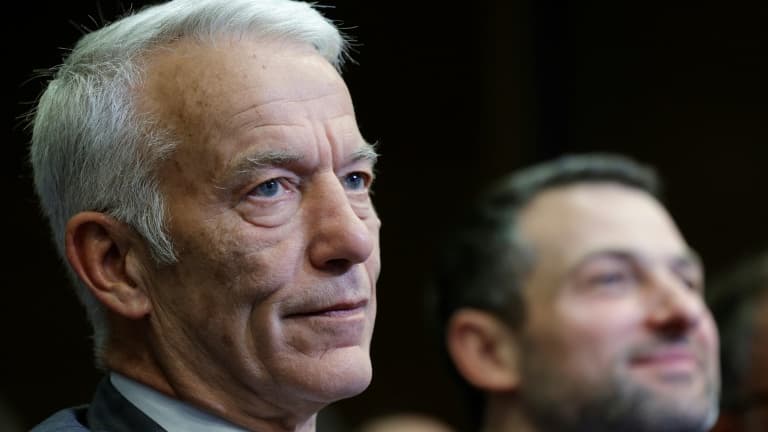 Le président du Medef, Patrick Martin, à Paris le 18 avril 2024