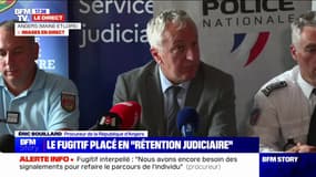 Traque à Angers: le fugitif a été placé en "rétention" 