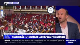 Drapeau palestinien brandi à l'Assemblée: "Je suis fier du député Sébastien Delogu", affirme Manuel Bompard (LFI)