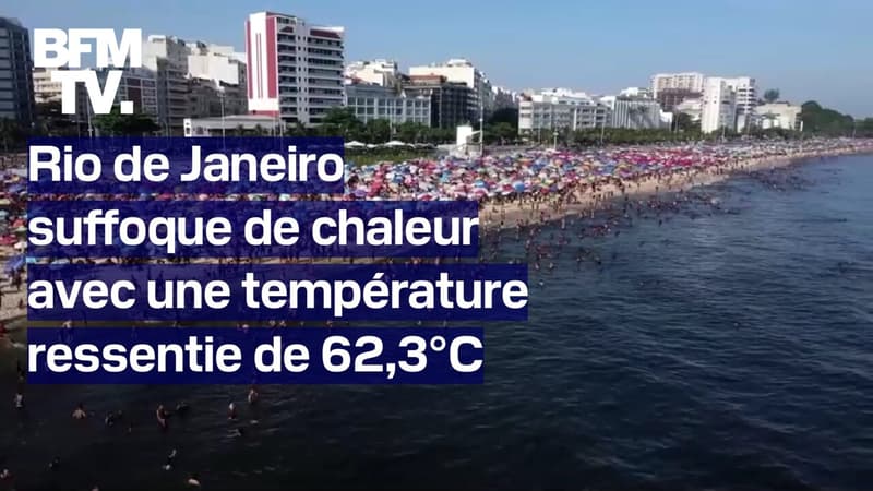 Rio de Janeiro bat un nouveau record de chaleur avec un ressenti de 62,3 degrés Celsius