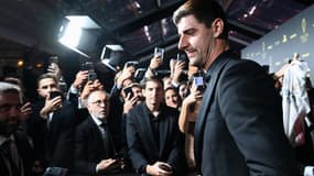 Thibaut Courtois lors de la remise du trophée Yachine, le 17 octobre 2022 à Paris.