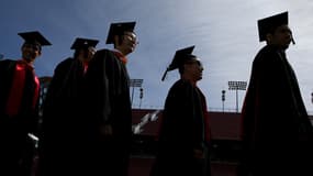 Des élèves diplômés de l'université de Stanford, aux États-Unis, le 15 juin 2014. (photo d'illustration)