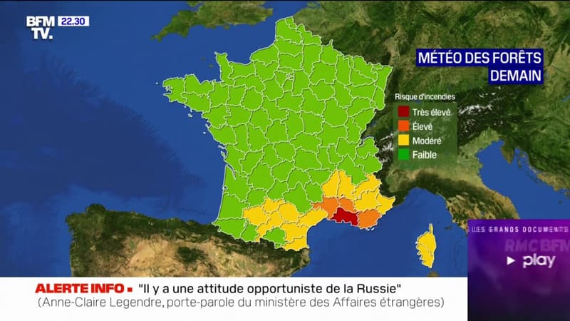 Incendies: le Var et les Bouches-du-Rhône placés en vigilance rouge pour samedi et dimanche