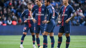 Neymar et ses coéquipiers du PSG