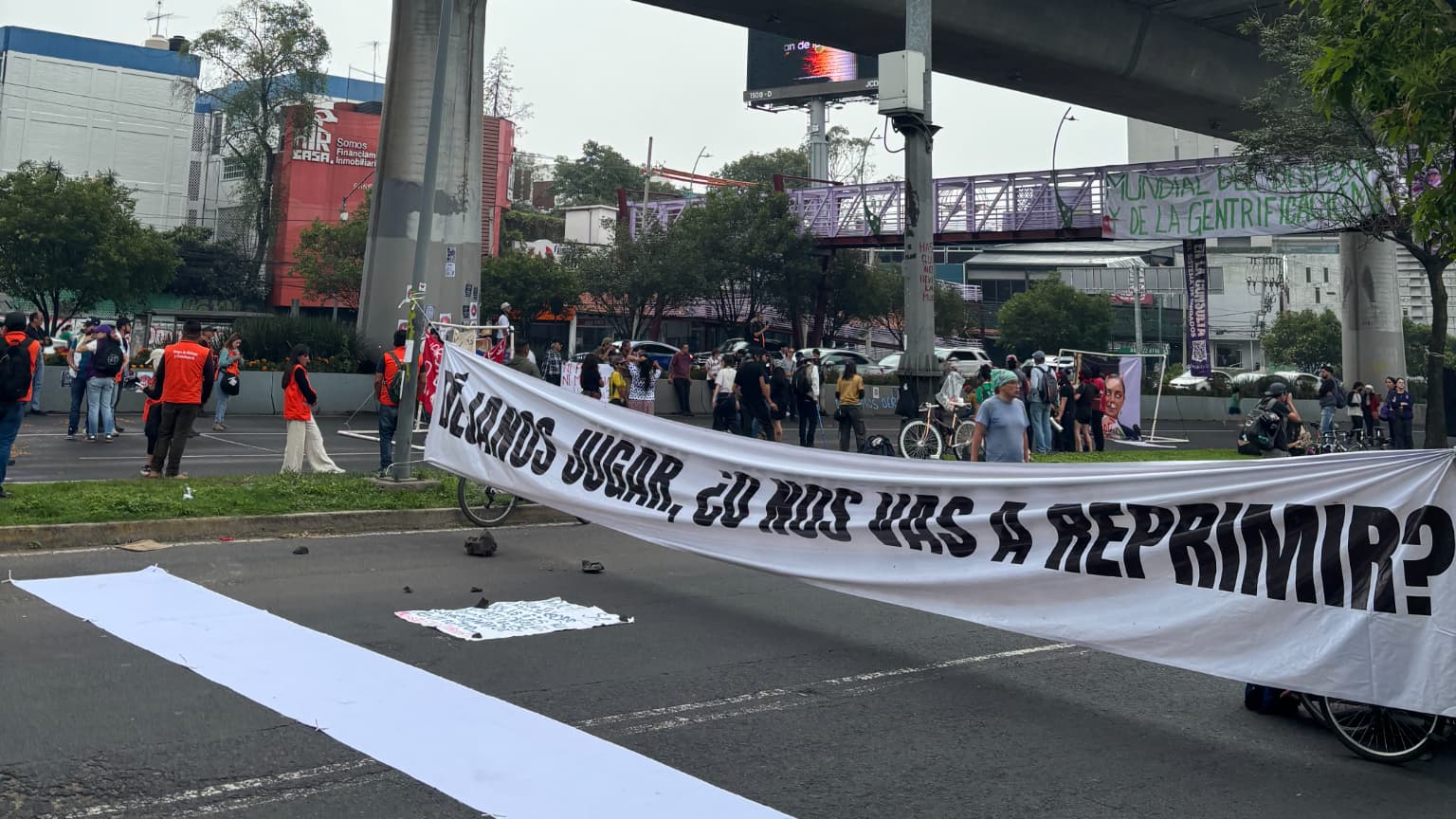 Une manifestation à Mexico, le 5 juillet 2026