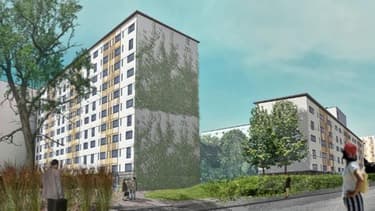 La résidence HLM de la Saussaie à Vitry-sur-Seine est passée de la catégorie énergétique E à la plus performante, A.