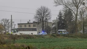 Le site de l'explosion en Pologne. 