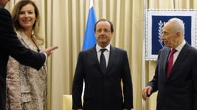 Valérie Trierweiler et François Hollande, lors d'un déplacement officiel en Israel.