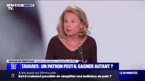 Sophie de Menthon (cheffe d'entreprise, présidente d'ETHIC) sur la rémunération de Carlos Tavares: "Non, ça ne me choque pas, mais je peux imaginer qu'on trouve ça indécent"