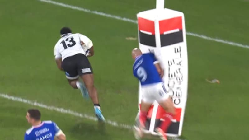 XV de France: "Je suis un kamikaze", Maxime Lucu revient sur le choc gag où il se prend le poteau contre les Fidji