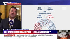 Adoption de la loi immigration: "C'est d'abord une victoire pour les Français", affirme Karl Olive (Renaissance)