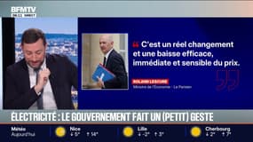 Le gouvernement annonce une "baisse efficace et immédiate" du prix de l'électricité