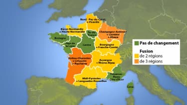 La nouvelle carte des régions a été adoptée par le Parlement.