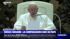 Selon le pape François, entre la Shoah et la guerre en Ukraine "l'Histoire se répète"