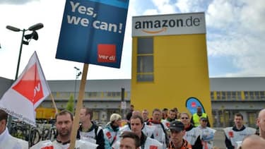Les salariés d'Amazon à Leipzig sont en grève mardi.