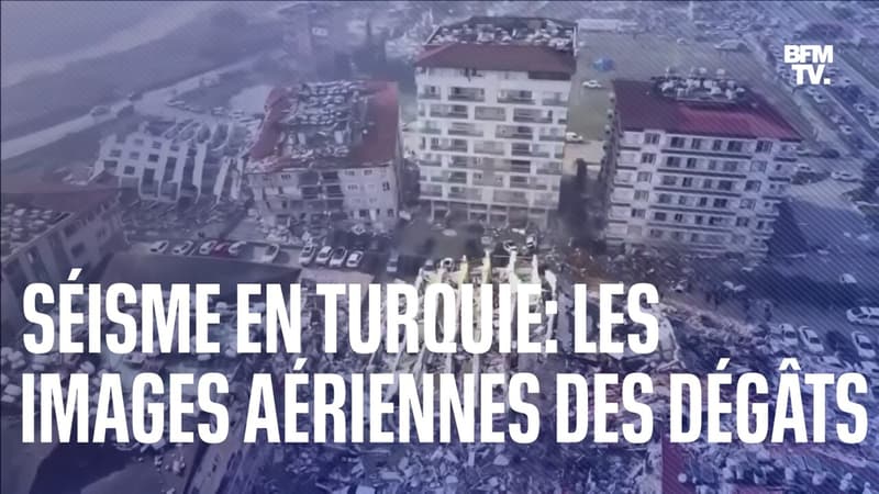 Séisme en Turquie: les images aériennes de quartiers détruits par les secousses