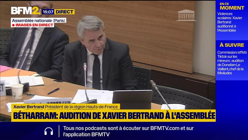 Violences à l'école : Xavier Bertrand veut apporter son soutien aux victimes de Riaumont