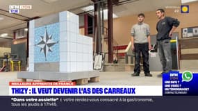 Thizy-les-Bourgs: Mathéo, lycéen en lice pour devenir le meilleur carreleur-mosaïste de France