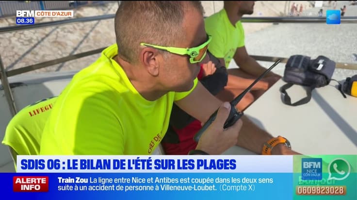 SDIS 06 et nageurs-sauveteurs : le bilan de l'été sur les plages niçoises