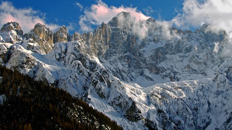 La région des Dolomites en Italie. Image d'illustration.