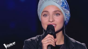 Mennel sur le plateau de "The Voice"
