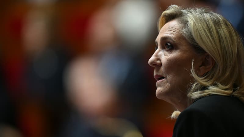 Marine Le Pen à l'Assemblée nationale le 17 octobre 2023 
