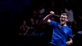 Alexis Lebrun lors du WTT de Montpellier, le 24 octobre 2024.