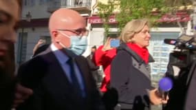 Eric Ciotti et Valérie Pécresse à Nice. 06/12/21