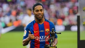 Ronaldinho au Camp Nou en 2017