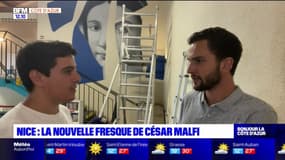 Nice: la nouvelle fresque de César Malfi