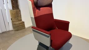 Le futur siège de première classe du TGV de cinquième génération.