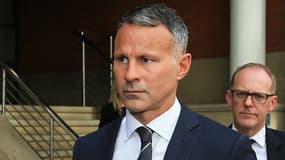 Ryan Giggs lors du premier jour de son procès pour violences conjugales contre son ex-compagne, le 8 août 2022.