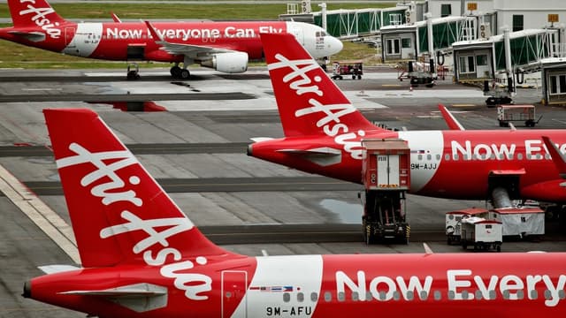 La flotte d'AirAsia est exclusivement composée d'Airbus.