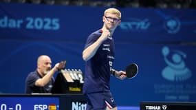 Félix Lebrun lors des championnats d'Europe par équipes à Zadar, le 12 octobre 2025.