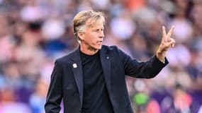 Andries Jonker, le sélectionneur des Pays-Bas, lors de l'Euro 2025.