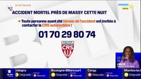 Essonne: la police lance un appel à témoins après un accident mortel près de Massy