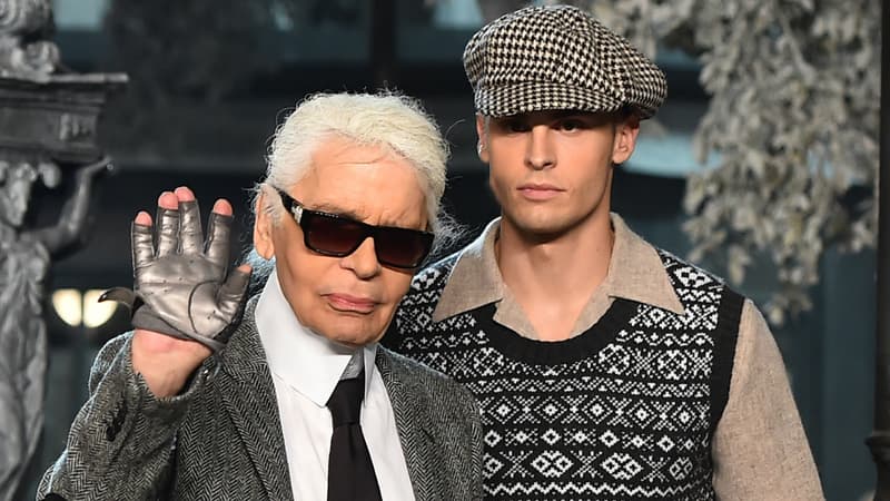 Karl Lagerfeld et Baptiste Giabiconi en 2015