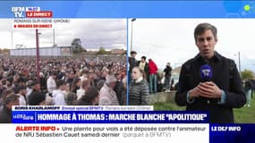 Crépol: l'émotion des participants à la marche blanche en hommage à Thomas, tué lors d'un bal